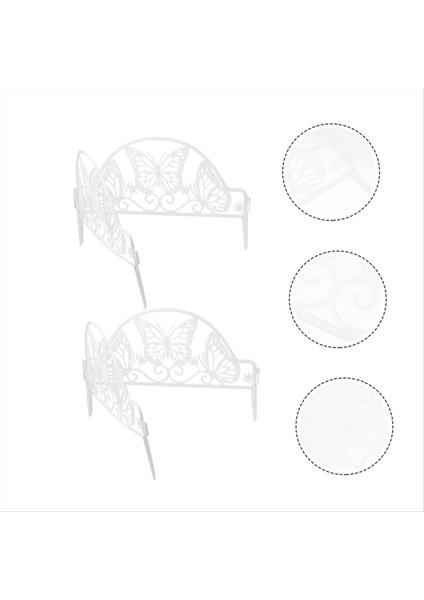 4pcs Açık Çit Bahçe Çit Sınır Çit Süsleme Çim Çit Noel Ağacı Süslemeleri Kenar Sınırları (Yurt Dışından) modelleri