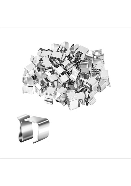 50PC Noel Işıkları Oluk Kancaları Galvanizli Tatil Işıkları Çatı Kancaları Noel Işık Klipleri Noel Işık Oluk Askıları (Yurt Dışından)