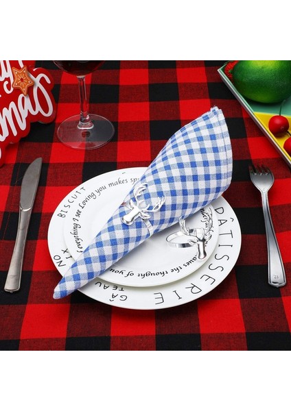 6 Adet Geyik Peçete Halkaları, Noel, Düğün, Tatil Partileri Için Noel Metal Elk Peçeteli Yüzük Tutucular (Gümüş) (Yurt Dışından) modelleri