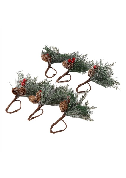 Peçete Yüzükleri Seti 6 Çam Iğnesi Meyveleri Noel Şükran Günü Tatil Rustik Çiftlik Peçete Yüzük Halkaları Tutucular (Yurt Dışından) fiyatları