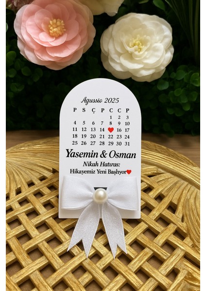 Uv Baskı Pleksi Magnet Söz, Nişan, Nikah, Düğün, Kına 10 Adet