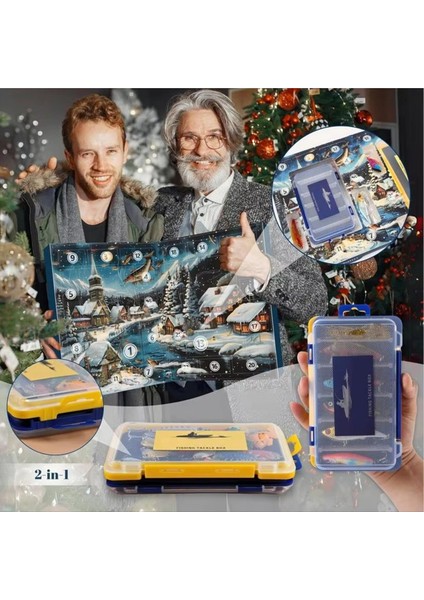 Adventcalendar Balıkçılık Takımları Noel Balıkçılık Takımları Geri Sayım Takvim Çok Fonksiyonlu Balıkçılık Cazibesi Depolama (Yurt Dışından) modelleri