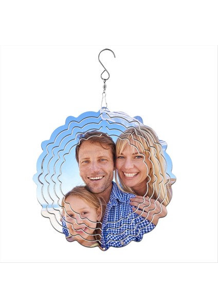 6pcs 8in Süblimasyon Rüzgar Spinner Boşlukları, 3D Alüminyum Noel Rüzgarla Çalışan Kinetik Spinner, Bahçeler ve Bahçe Turu Için (Yurt Dışından) modelleri