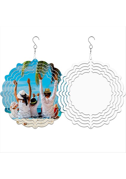 6pcs 8in Süblimasyon Rüzgar Spinner Boşlukları, 3D Alüminyum Noel Rüzgarla Çalışan Kinetik Spinner, Bahçeler ve Bahçe Turu Için (Yurt Dışından) fırsatları