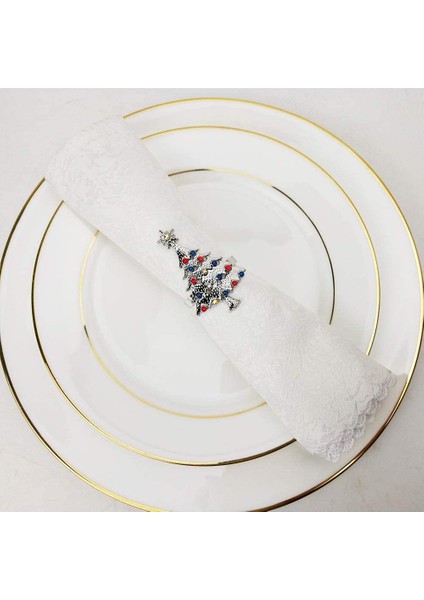 Düğün, Şükran Günü, Aile Toplantıları, Doğum Günü Partisi (Gümüş) Için 8 Kişilik Noel Ağacı Seti 8 Seti (Yurt Dışından) modelleri