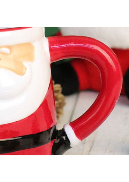 Noel Baba Kupası Seramik Kupa Kutusu Karikatür 3D El Boyan Yaratıcı Kupa Noel Tatil Si (Yurt Dışından) fırsatları