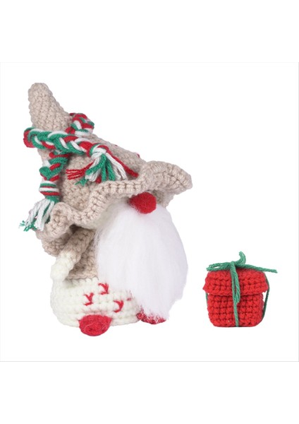 Tığ Işi Kiti Noel Tığ Işi Kiti Iplik Iğneleri Peluş Bebek Kolay (Kayısı) (Yurt Dışından)