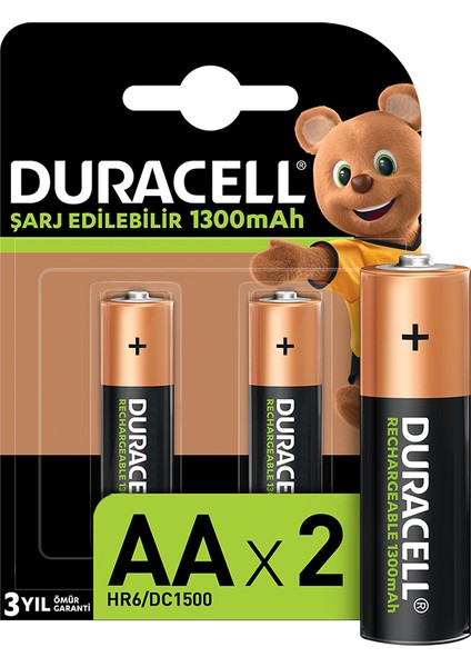 2 Adet Duracell Şarj Edilebilir 1300MAH 2'li Kalem Pil fiyatları