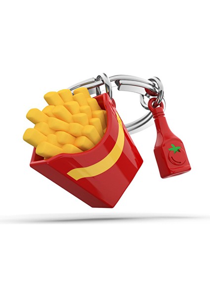 French Fries ve Ketçup Anahtarlık