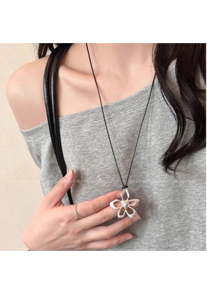 Yeni Çin Zen Uzun Bronz Tüy Kolye Vintage Bohem Etnik Tarzı Çift Jumper Giyim Uzun Aksesuarlar (Yurt Dışından)