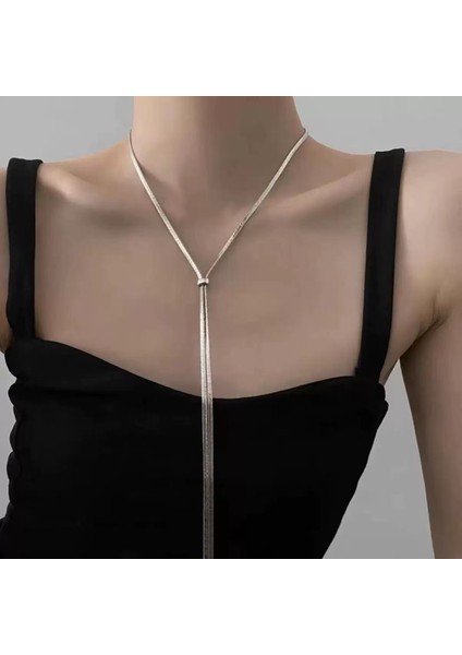 Yeni Kolye Niş Tasarım Birinci Sınıf Mizaç Duygusu Basit Köprücük Kemiği Zinciri Çok Yönlü Basit Hafif Lüks Kolye (Yurt Dışından)