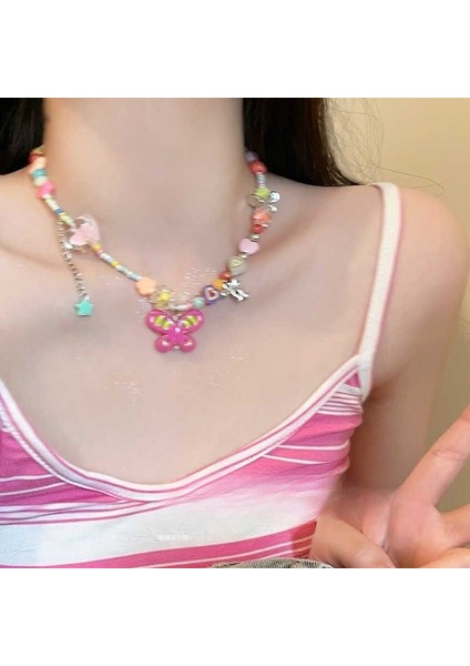 Yeni Kolye Niş Tasarım Birinci Sınıf Mizaç Duygusu Basit Köprücük Kemiği Zinciri Çok Yönlü Basit Hafif Lüks Kolye (Yurt Dışından)