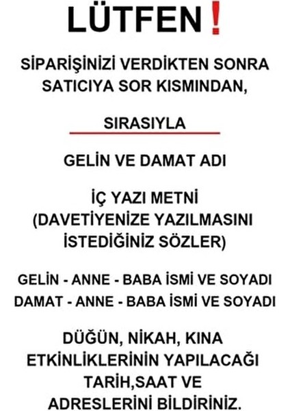 Mini Boy Düğün Davetiyesi 9x12 cm Zarflı 100 Adet Kişiye Özel Baskı modelleri