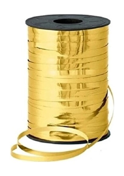 Metalik Altın Renk Rafya 8 mm x 200 m Hediye Paketleme ve Süsleme İçin fiyatları