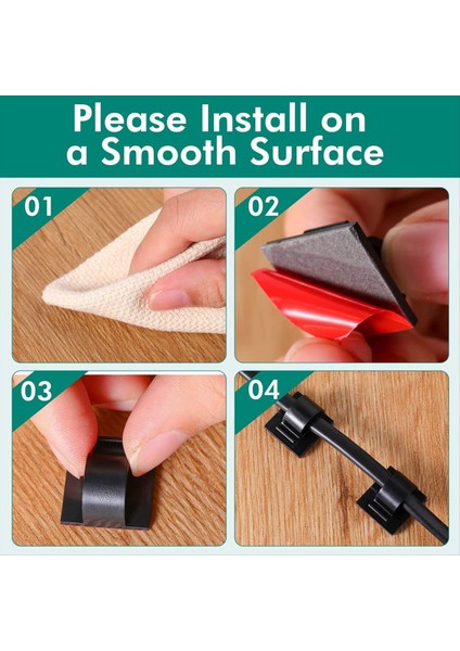 50 Pcs Mini Kablo Klipsleri Kanca Noel Işık Klipsleri Kendinden Yapışkan Işık Kancaları Kablo Klipsleri Masa Dış Diz Işıkları (Yurt Dışından) fırsatları