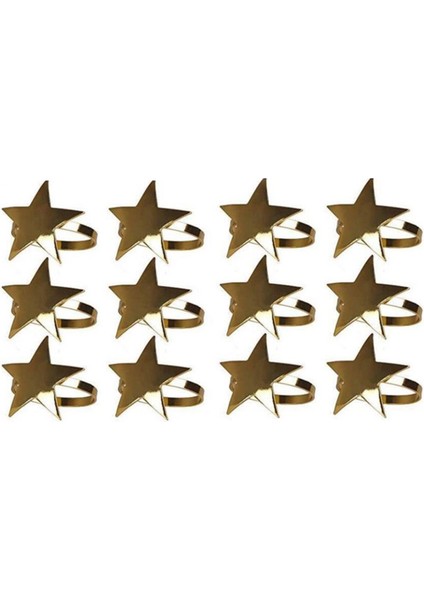 12 Adet Beş Sondajlı Yıldız Peçete Yüzüğü, Tatil Partileri, Akşam Yemekleri, Düğün Resepsiyonları Vb. Için Uygun Noel Peçete Yüzüğü (Yurt Dışından)