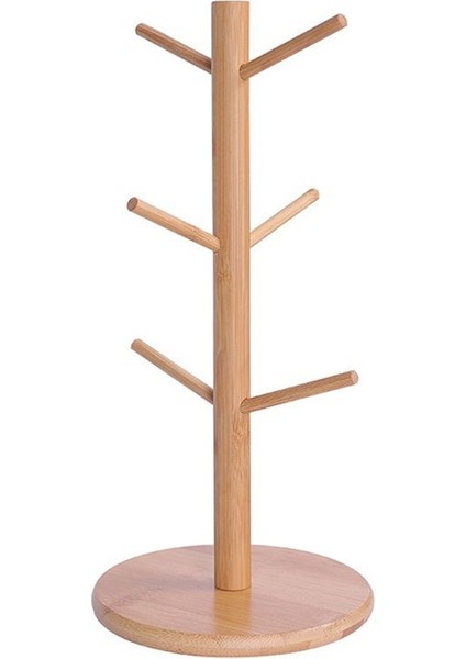 Kupa Su Kupası Tutucu Oturma Odası Çay Bardağı Drenaj Raf Kahve Kupası Kahve Kahve Tutucu Kahve 6 Kancalı Doğal Renk (Yurt Dışından)