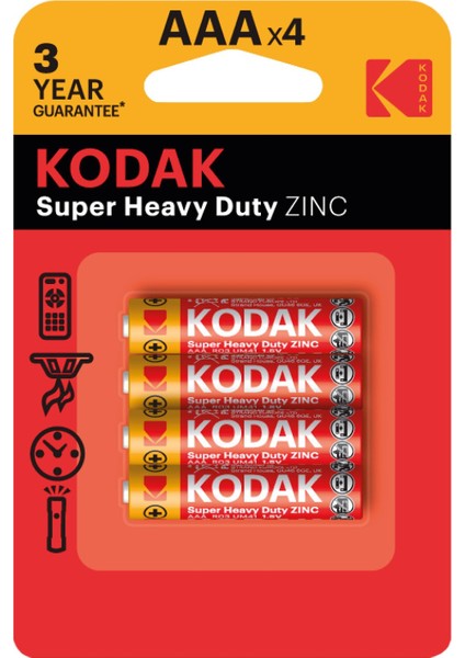 Çinko Karbon Ince Pil Blister Aaa 4'lü