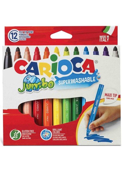 2 Adet Carioca Teddy Jumbo Super Yıkanabilir Keçeli Boya 12LI fiyatları