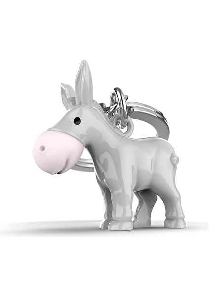 2 Adet Metalmorphose Eşek Anahtarlık Gri/pembe MTM132-01