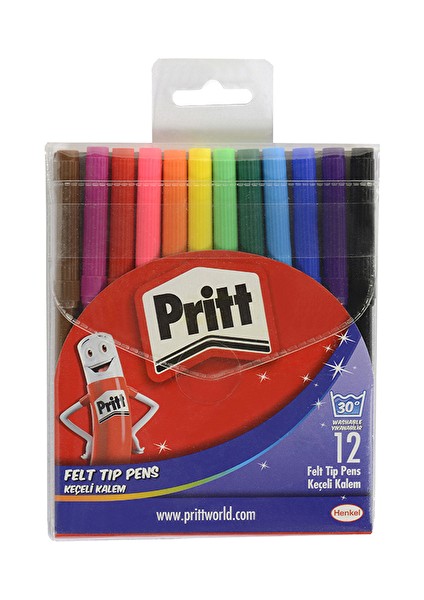 2 Adet Pritt 12'li Keçeli Kalem