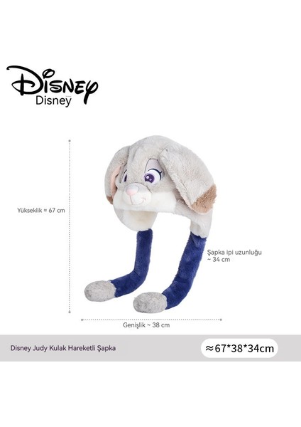 Disney Orijinal Judy Kulakları Hareket Ediyor Karikatür Kulak Koruyucu Şapka (Yurt Dışından)