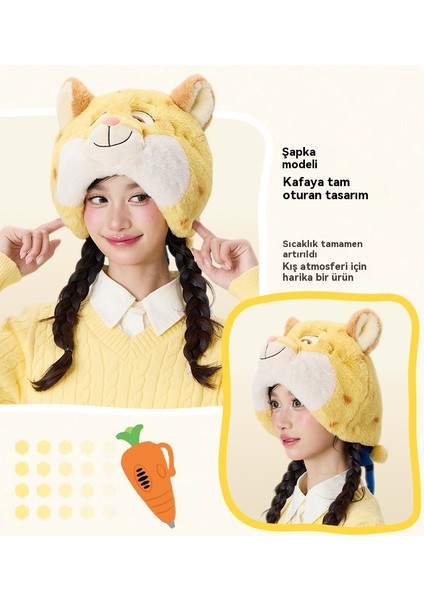 Disney Orijinal Zootopia Leopard Polis Memuru Sonbahar ve Kış Peluş Şapka (Yurt Dışından) indirimleri