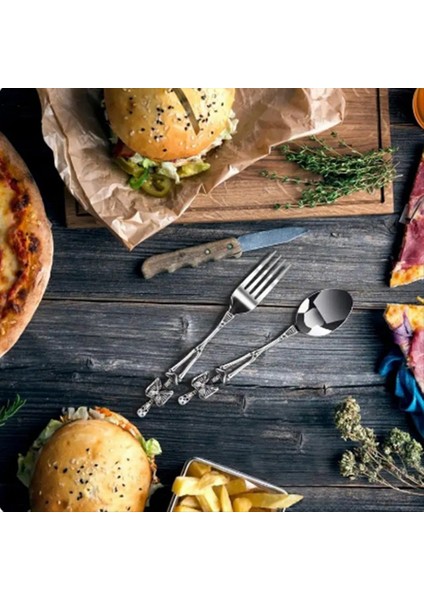 Cadılar Bayramı Çatal Mermaids Tutma Sofra Takımları Vintage Yemek Masa Sofra Takımı Set Noel Leri C (Yurt Dışından) fiyatları