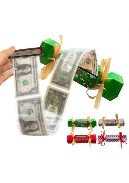 Noel Şeker Para Kutusu, Noel Para Torbası Sürpriz Para Torbası Para Şeker Çekme Kutusu Para Çantası Si C (Yurt Dışından) modelleri