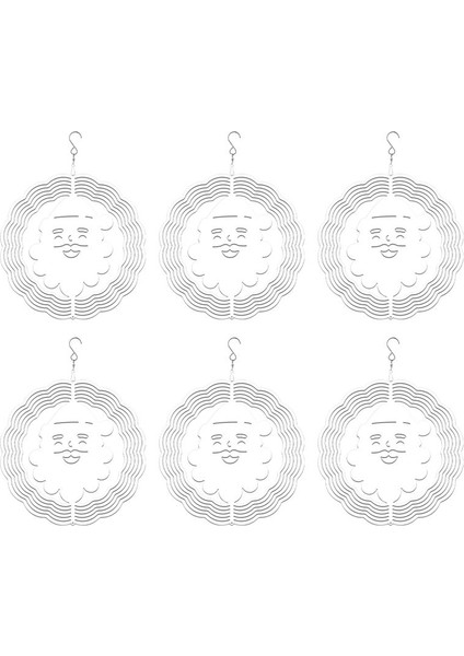 6 Paketi 8 Inç Süblimasyon Rüzgar Spinner Boşlukları Açık Bahçe Için Rüzgar Iplikçileri Asma Noel Noel Rüzgar Spinner (Yurt Dışından)