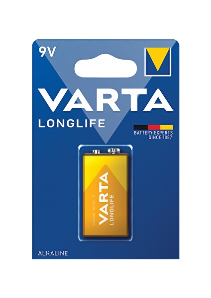 2 Adet Varta Pil Longlife Alkalin 9V
