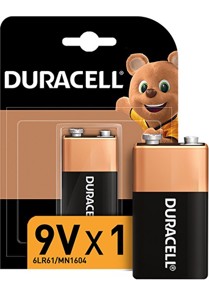 2 Adet Duracell 9V Tekli Pil