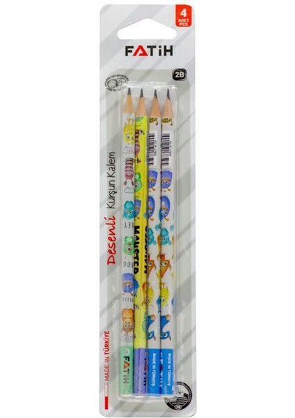 2 Adet Fatih Desenli Kurşun Kalem 4'lü fiyatları