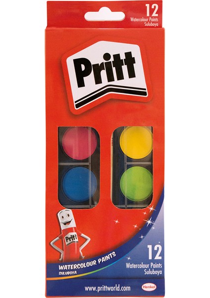 3 Adet Pritt Büyük Suluboya 12'li fiyatları