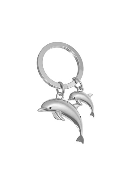 2 Adet Metalmorphose Anne Bebek Yunus Anahtarlık Gümüş MTM145-06