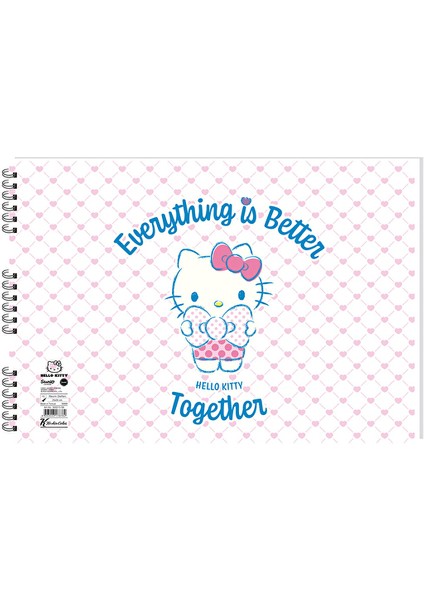 2 Adet Hello Kitty 25*35 15 Yp. Spiralli Resim Defteri