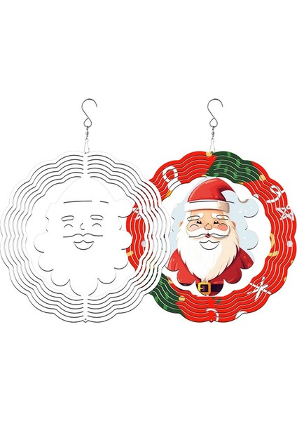 6 Paketi 8 Inç Süblimasyon Rüzgar Spinner Boşlukları Açık Bahçe Için Rüzgar Iplikçileri Asma Noel Noel Rüzgar Spinner (Yurt Dışından) modelleri