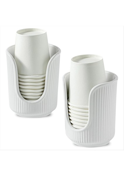 2 Adet Kağıt Fincan Tutucu, Tek Kullanımlık Fincan Tutucu, Masaüstü Fincan Tutucu, Çok Işlevli Bardak Depolama Rafı (Yurt Dışından) fiyatları