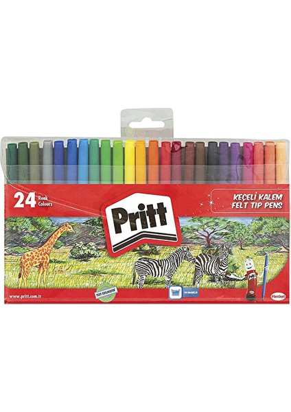 2 Adet Pritt 24'lü Keçeli Kalem
