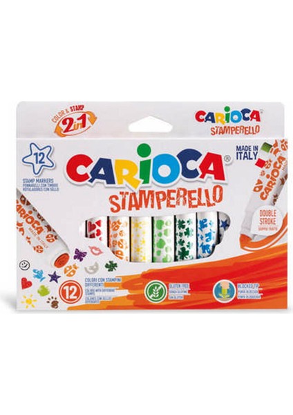 3 Adet Carioca Stamperello Keçeli Boya Kalemi 12 Li fiyatları