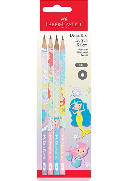 3 Adet Fc Bls Deniz Kızı Kurşun Kalem ,4'lü (Fsc)