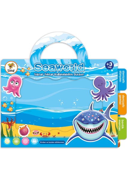 3 Adet Lino Sticker Seaworld fiyatları