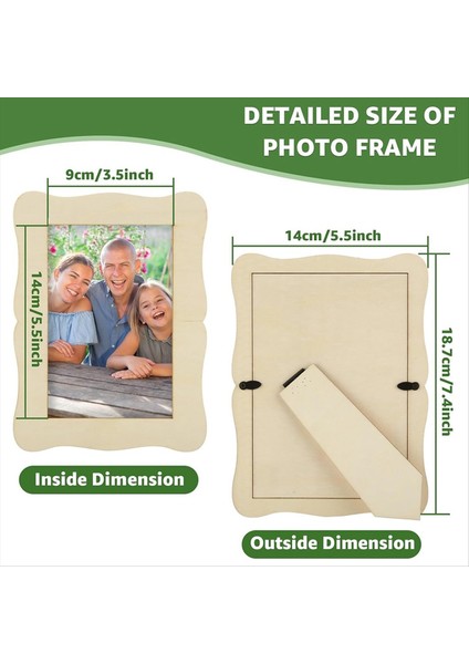12 Paket Ahşap Resim Çerçeveleri 4x6, El Sanatları Için Dıy Ahşap Resim Çerçeveleri, Noel Için Bitmemiş Fotoğraf Çerçevesi Şükran Günü (Yurt Dışından) fiyatları