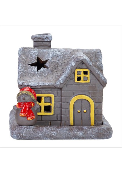 Kütük Kabin Tütsü Brülör Noel Kütük Kabin Tütsü Brülör Log Kabin Tütsü Brülör Tütsü Tutucu B (Yurt Dışından)