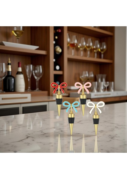 4 Adet Şarap Tıpa Seti, Tatil Partisi Için Silikon Mühürlü Yeniden Kullanılabilir Vakum Şişe Mantarları, Kadınlar, , Noel Altın (Yurt Dışından) fiyatları