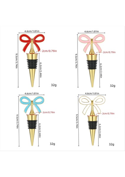 4 Adet Şarap Tıpa Seti, Tatil Partisi Için Silikon Mühürlü Yeniden Kullanılabilir Vakum Şişe Mantarları, Kadınlar, , Noel Altın (Yurt Dışından) modelleri