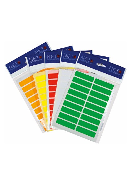 4 Adet Fly Etiket Renkli Küçük Boy