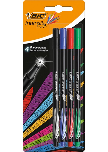 4 Adet Bıc Intensity Fine Liner Keçe Uçlu Kalem Karışık Renk 4'lü Blister fiyatları