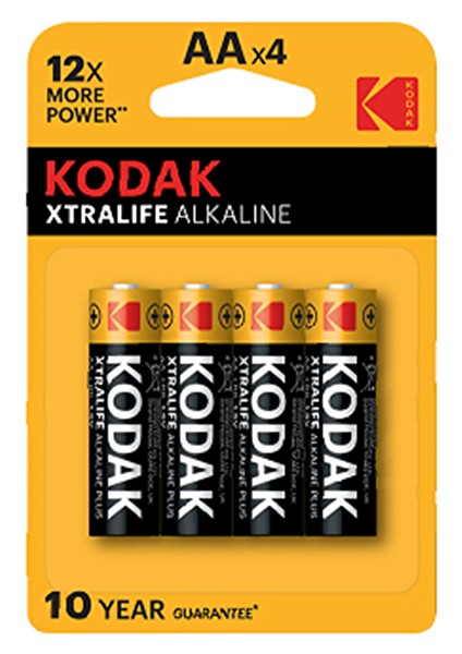4 Adet Kodak Xtralife Alkalin Kalem Pil 4'lü