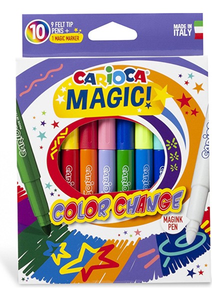 3 Adet Carioca Renk Değiştiren Sihirli Keçeli Boya Kalemi